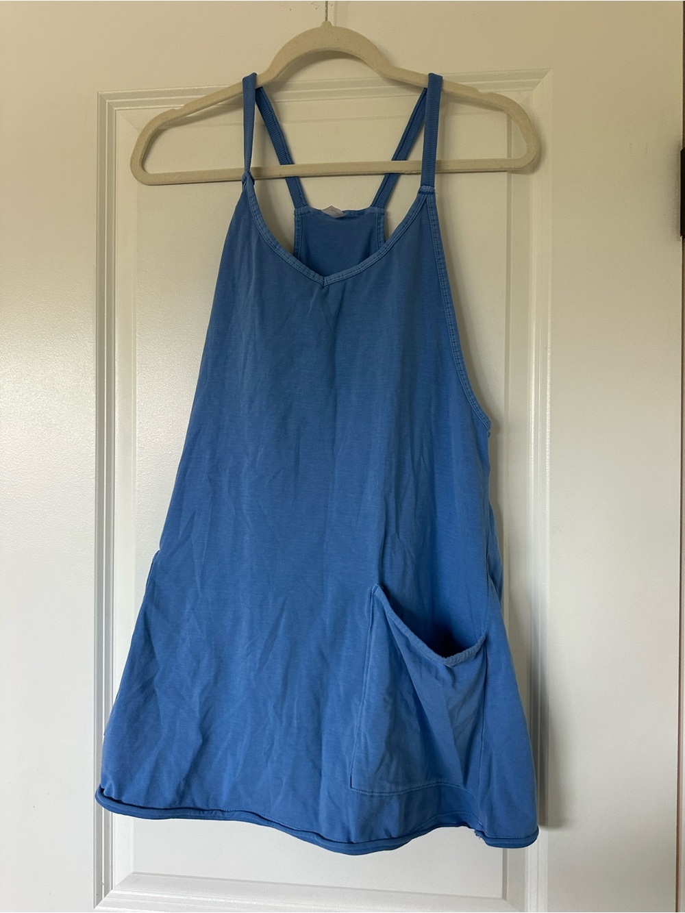 Free People Blue Strappy Romper